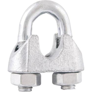 Imagem de Clips Para Cabo De Aço 3/8" 9,53 Mm Galvanizado Granel Vonder Din 741