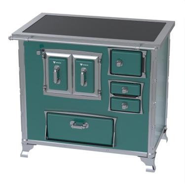 Imagem de Fogao a Lenha Venax GII n 2 Sec XVIII Premium Turquesa Gab