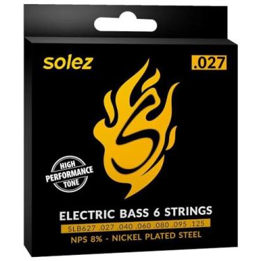 Imagem de Encordoamento de Contrabaixo Solez SLB627 6 Cordas 0.027