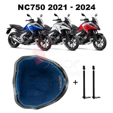 Imagem de Forração Honda NC 750X 2023 Forro Acessório Azul + 2 Antena - Jaspe At