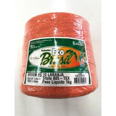 Imagem de Barbante Soberano Eco Brasil Laranja 1 Kg n 6