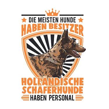 Imagem de Hollandse Herder Notizbuch: Hollandse Herder Personal Holland Schäferhund / 6x9 Zoll / 120 gepunktete Seiten Seiten