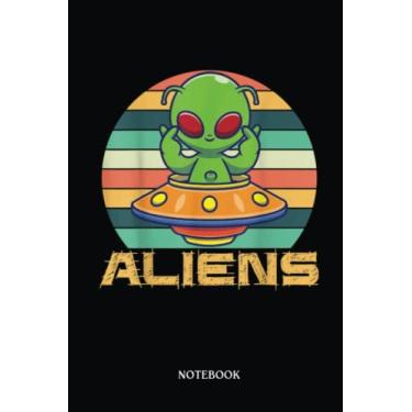 Imagem de Alien Notebook: Alien Ufo Abduction Alien Conspiracy Ufologists | Alien Journal, Lined Journal Ufo, Ufo Journal, Lined Journal Alien, Size 6 X 9", 120 Pages.