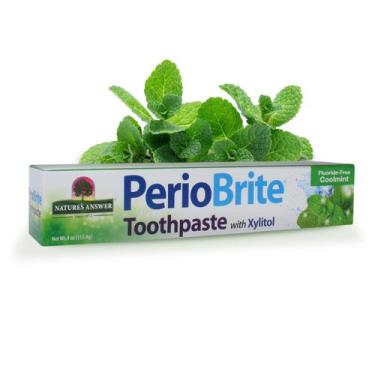 Imagem de Pasta de Dentes Nature's Answer Periobrite Cool Mint - Pacote com 3 Un