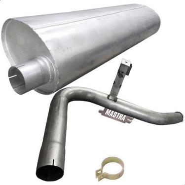 Imagem de Kit Escap Silencioso + Tubo Caminhão 1620 Eletrônico 2003... - Genéric