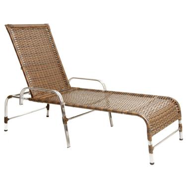 Imagem de Espreguiçadeira Esteira Catar de Alumínio Piscina Argila