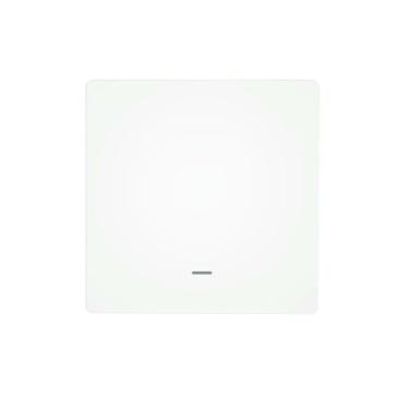 Imagem de Tuya Interruptor de botão de luz inteligente WiFi versão UE controle remoto funciona com Alexa Gogle Home Home kit controle de voz-1 Gang branco