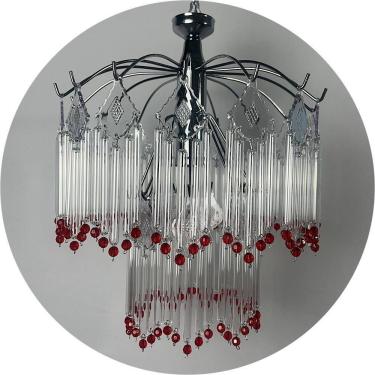 Imagem de Luminária Vidro Pendente Iluminação Da Sala Estar E Quarto