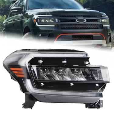 Imagem de KAMDKI Conjunto de farol RH Full LED DRL adequado para Ford Expedition Limited/XLT/Platinum/Timberline/King Ranch 2022-2025 com módulo FO2503428 NL1Z-13008-A