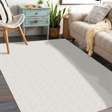 Imagem de Tapete De Sala Mandacaru Grande 2,00 X 3,00 Algodão Lavavel em Maquina Liso Cru