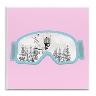 Imagem de Stupell Industries Winter Slopes Goggles Wall Plaque Art Design por Ashley Singleton, 12 x 12