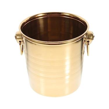 Imagem de balde de vinho Balde de gelo água Recipiente para coleta Cozinha Vintage Cooler Garrafa champanhe para coquetel vinho Restaurante Bandeja frutas secas Refrigerador de cerveja