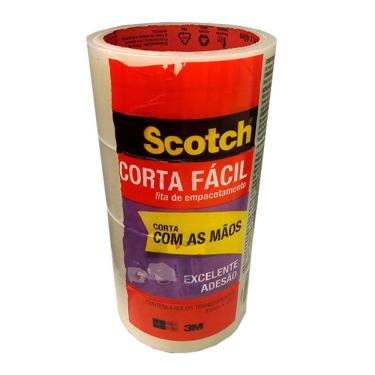 Imagem de Fita de empacotamento Scotch Corta Fácil 4 unid 45mmx40m 3M