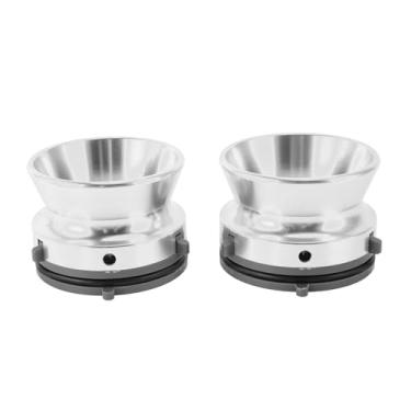 Imagem de XUXHOU Adaptador Universal de Cubo Universal de 1/4 de 10 Polegadas de Alumínio de Alumínio Dispositivo de Carregamento para Studer Revox Akai 2pcs para Audiófilos (Prata)