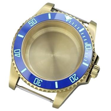 Imagem de FEIYASHI Caixa de relógio de cerâmica verde impermeável SUB Diver de 40 mm vidro de safira para NH35 NH34 36 8215 2824 movimento Watc (movimento ETA2824 PT5000 + capa inferior sólida 4)