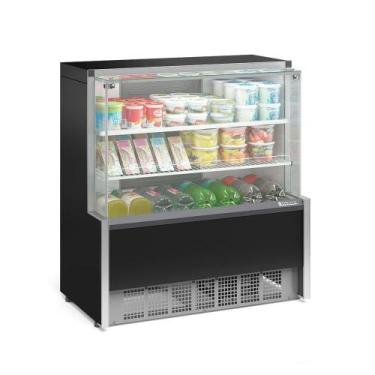 Imagem de Vitrine Refrigerada Aurora 1 Placa Fria GPSA110R Preto Gelopar 220v
