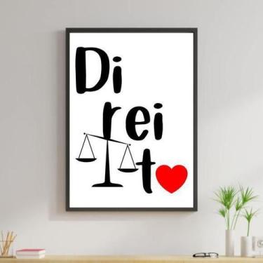 Imagem de Quadro Decorativo Profissões Direito 34x23Cm - Quadros On-Line