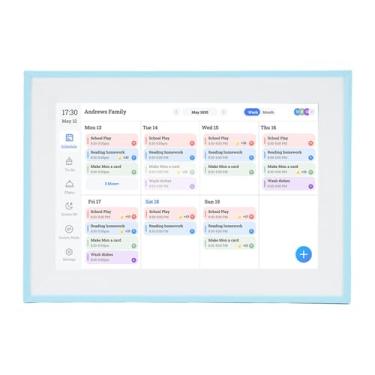 Imagem de Hyuduo Calendário Digital Inteligente 10,1 Polegadas Tela de Toque Wi -Fi Interactive Chart Chart Planner Família Foto Eletrônica Quadro Smart Weekly e Planejador Mensal para Casa