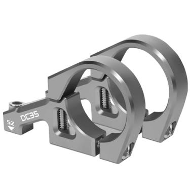 Imagem de Mesa de montagem direta para garfo de dupla coroa em bicicletas MTB Downhill com suspensão de coroa dupla de 31,8/35 mm, compatível com bicicletas DH/AM/FR.(35MM-silver)