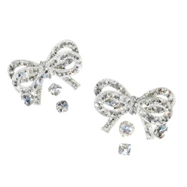 Imagem de Umvabifut Pingentes femininos com laço, conjunto de pingentes de decoração de sapatos de tamanco para sandálias, correntes brilhantes para sapatos femininos para tamanco, muti, Small