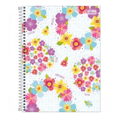 Imagem de Caderno Espiral Universitário A4 16 Matérias 256 Folhas Capa Dura Charme Tilibra Estampa 1