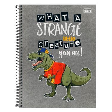 Imagem de Caderno Espiral Capa Dura Universitário 1 Matéria Raptor 80 Folhas Estampa 10