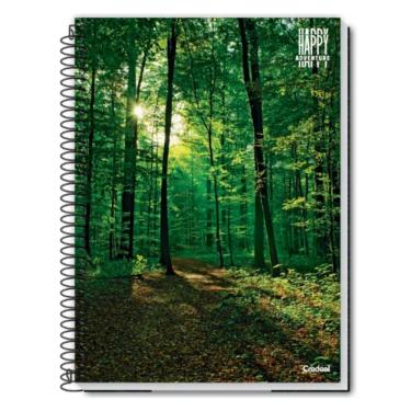 Imagem de Caderno Espiral Universitário Capa Dura A4 20 Matérias 400 Folhas Happy Adventure Credeal Estampa 4