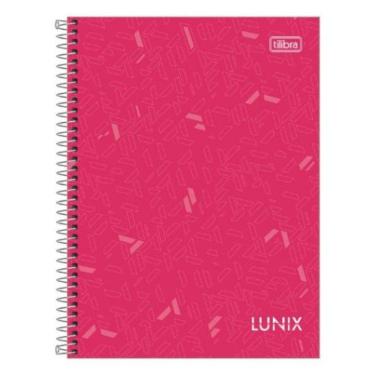 Imagem de Caderno Espiral Universitário Capa Dura A4 10 Matérias 160 Folhas Lunix Tilibra Rosa