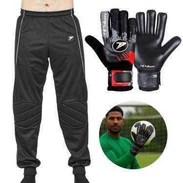 Imagem de Kit Goleiro Calça + Luva Infinity Poker Conforto e Proteção-Unissex