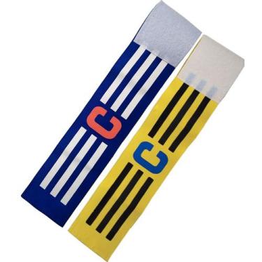 Imagem de Faixa de Capitão Braçadeira de Futebol Kit com 2 Unidades - Estilo Bol