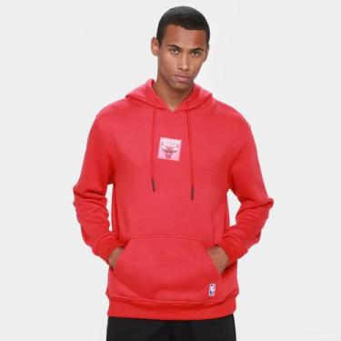 Imagem de Moletom NBA Chicago Bulls Mitchell & Ness Masculino, Vermelho, G