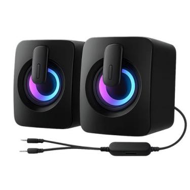 Imagem de Mini Alto-falante 60W Stereo Caixa de Som para Computador C/ Fio - Dex