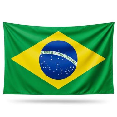 Imagem de Kit 6 Bandeiras Do Brasil Copa Do Mundo 148 X 82 Cm Dupla Face Oficial