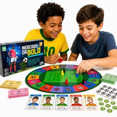 Imagem de Jogo De Tabuleiro Mercado Da Bola Futebol Jogador Divertido - Nig Brin
