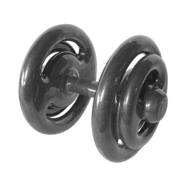 Imagem de Dumbbell Emborrachado Treinamento Funcional Academia 18Kg
