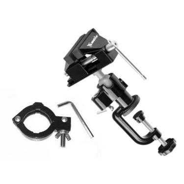 Imagem de Mini Torno Morsa Articulada De Bancada Suporte Furadeira Mtx