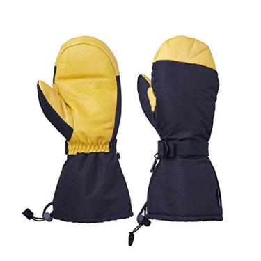 Imagem de MTR Luvas de esqui profissionais de inverno couro de vaca luvas à prova de vento quentes e impermeáveis para esportes ao ar livre, luvas, GG