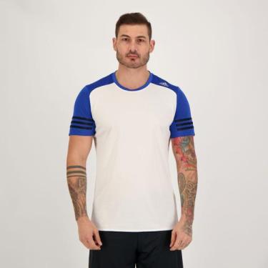 Imagem de Camiseta Adidas Response Ss Branca E Azul