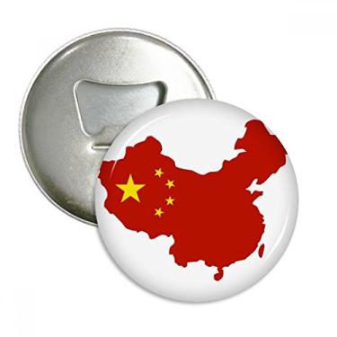 Imagem de Feito na China Mapa Nacional Abridor de Garrafas Imã de Geladeira Emblema Multifuncional