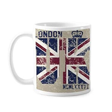 Imagem de Caneca com bandeira London King UK the Union Jack cerâmica xícara de porcelana café louça