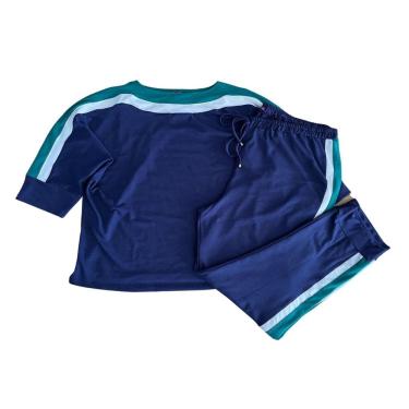 Imagem de Conjunto Feminino Inverno Plus Size De Moletinho Calça E Blusa Manga 3/4 Raio De Luz