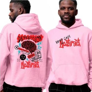 Imagem de Blusa Moletom Com Capuz‎ Keep Calm Abstract Depression Street-Unissex