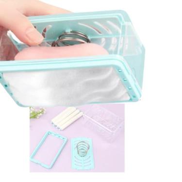 Imagem de Escova Saboneteira 2x1 Multifunçao Dispenser Lava Esfrega Faz Espuma C