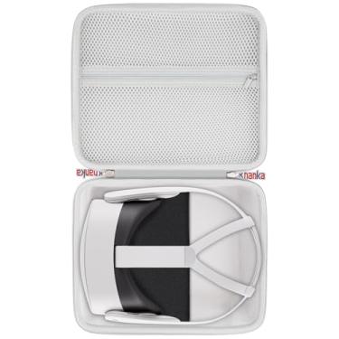 Imagem de khanka Estojo de transporte rígido para Meta Quest 3 / Oculus Meta Quest 3s – Caixa de armazenamento de viagem de EVA à prova de choque compatível com acessórios Meta Quest 3, fone de ouvido