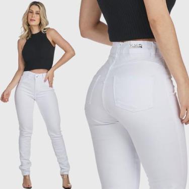Imagem de Calça Jeans Feminina HNO Jeans Skinny Branca, 40