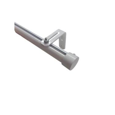 Imagem de Kit Varão Trilho Suisso Deslizante Wave 28mm 2,0m Alumínio - KAZA104 D