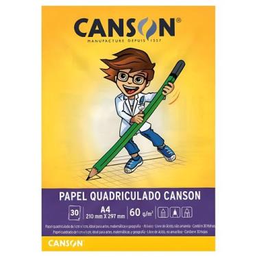 Imagem de Bloco Papel Quadriculado Canson A4 30 Folhas