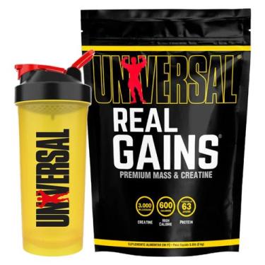 Imagem de Kit Real Gains 3k Ice Cream + Coqueteleira 700ml Universal - Universal