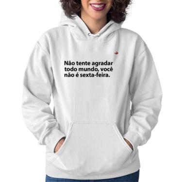 Imagem de Moletom Feminino Você não é sexta-feira - Foca na Moda, Branco, GG