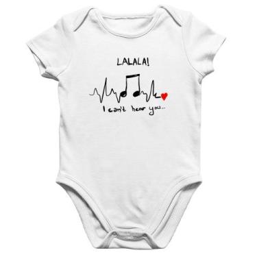 Imagem de Body Bebê Algodão La La Lá - Foca na Moda, Branco, M